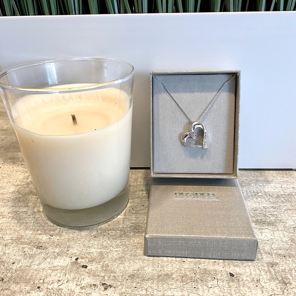 Diamond Accent Heart Pendant in Sterling Silver - Picture 1 of 2